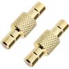 ECSiNG 2 Pezzi Adattatore Connettore SMB Maschio a Maschio SMB Dritto RF 50 Ohm Convertitore Connettore SMB Maschio a Maschio per Antenne TV Dispositivi LAN Wireless Cavo Coassiale Radio Wi-Fi