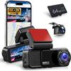 VECHTEL 4K+2K Dashcam Auto Anteriore Posteriore con WiFi 5.8G+2.4G, 2*Telecamera Auto 1080P, Schermo IPS 3.16 Pollici, Monitoraggio Parcheggio 24H, Visione Notturna, Sensore G, con Scheda 64GB