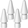 Viojrlly 4pcs Punte di Ricambio per Apple Pencil 1a e 2a, Punta di Ricambio ad Alta Sensibilità e Penna di Controllo Preciso/Tips Ricambio Accessori per Ipad Pencil, Compatibile con Punte Apple Pencil (Bianco)
