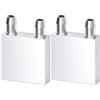 Clyxgs - Blocco di Raffreddamento ad Acqua, in Alluminio, per dissipatori di Calore liquidi, 40 mm x 40 mm x 12 mm, 2 pz Argento Argento 40 * 40 * 12