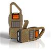 QUOLIX Radio Walkie Talkie Quolix Q668 Ricaricabile, 8 Canali 99 Codici - Lungo Raggio 10KM, Torcia LED 3 Modalità, SOS, VOX, Batteria 2000mAh con Carica Solare/USB/Manovella, per Emergenza e Outdoor
