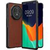 kwmobile Custodia Compatibile con Honor Magic V3 - Cover Pelle Sintetica - Protezione Rigida 2X pz. - Copertina Antiurto Marrone