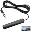 Xatgiouy Antenna Autoradio Interna, Antenna Auto Amplificata FM per Parabrezza, Con Connettore DIN e Cavo 3 Metri, Facile Installazione Adesiva, Compatibile con Camion, SUV, Radio Stereo, Ricezione Ottimizzata