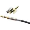 Ketdirect, jack maschio da 3,5 mm, per riparare gli auricolari, in oro, da 4 poli, per audio, in metallo, per saldatura, con molla
