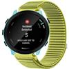 GIOPUEY Cinturini Compatibile con Garmin Forerunner 55, Nylon Traspirante Sport Loop Cinturino in Morbido Nylon Intrecciato Strap Band - Green