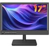 KCR Monitor LED 17 pollici FHD 1920 * 1080 con ingresso HDMI VGA, altoparlanti integrati, frequenza di aggiornamento 60 Hz, tempo di risposta 5 ms