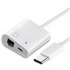 xiwai Hub USB C da tipo C a 100 Mbps di rete RJ45 con adattatore di ricarica PD 2 in 1 USB Extender compatibile con computer portatile, tablet, telefono
