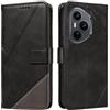 XINNI Cover per Honor 400 PRO Custodia, Cellulare Libro Antiurto Flip Pelle PU/TPU, Portafoglio Flip Magnetica Case, Nero