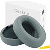 Geekria Cuscinetti auricolari di ricambio per cuffie Sony MDR-100A, MDR-100AAP, MDR-H600A, parti di riparazione (verde grigiastro)