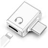 Seminer Adattatore Audio da USB C a Lightning, USB C Maschio a Lightning, Convertitore per Cuffie e Auricolari Femmina per iPhone Serie 16/15, iPad e Altro (Bianco)