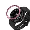 GIOPUEY Stile della Lunetta per Samsung Galaxy Watch 4 Classic 46mm, Bezel Styling Ring Acciaio Inossidabile Anello della Lunetta, Anello Protettivo in Metallo in Lega di Alluminio - A-Rose Gold