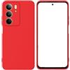 Generico Custodia Compatibile con Realme C75 4G RMX3941 / C75X / Realme 14X 5G RMX5020 Display schermo lcd 6.72 BACK COVER case slim GEL SILICONE protezione flessibile matte MORBIDA TPU (Rosso)