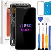 SRJTEK Compatibile per iPhone 11 PRO Max Display LCD Parti di Ricambio Assemblea per A2218 A2161 A2220 Sensore Touch Screen Digitizer con Kit (Senza Telaio) (Nero) (incell)