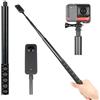 CJMUQHEHH Bastone per selfie da 120 cm per Insta360 X5 X4, bastone per selfie invisibile universale regolabile per Insta360 X5 X4 X3 per DJI Osmo Action, per GoPro Hero 13 12, bastone per selfie estensibile a 7