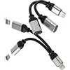 Kefiany Apple MFI Aux Caricatore rapido Splitter Audio Fast Charger Adattatore per cuffie 2 in 1 (2Pack) Apple MFI Aux Caricatore Rapido Splitter Audio Fast Charger Accessori per 14 13 12 11 Pro Max 8 7 Plus