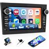CAMECHO 2+64G 7 Autoradio per Opel Astra Antara Vectra Corsa Zafira Meriva Combo, Android 13 Wireless Carplay Radio HD Bluetooth con Android Auto GPS WIFI FM/RDS EQ +Canbus Telecamera Posteriore