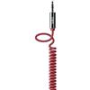 Belkin AV10126CW06RED Cavo Jack Maschio - Maschio, Spirale, 3.5 mm, 1.8 m, Rosso