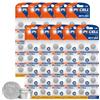 PKCELL LR44 AG13 - Batterie a bottone, alcaline, 1,5 V, 158 mAh, per giocattoli, libri musicali, termometro, luce notturna, 100 pezzi