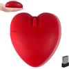 KeautFair Mouse wireless a forma di cuore (rosso)