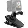 lrgnixs Supporto magnetico per zaino, supporto rapido a clip, fotocamera Assesseories Clip Mount per DJI Osmo Action 5 Pro, tracolla girevole a 180° per Go Pro Hero 13 12 11 10