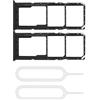 The Lord of the Tools 2 supporti per scheda SIM Dual SIM Card Holder Micro SD Card Holder di ricambio con pin SIM compatibile con Samsung Galaxy A21s 2020 nero