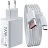 iMangoo Caricatore da 33 W con cavo di ricarica USB C da 2 m 6 A per Xiaomi Redmi Note 14, alimentatore di rete USB, adattatore rapido per Redmi 13 Note 14 13Pro 12S 11S 11 10S 10Pro Mi 14 Pad 6 13T per Poco