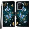 Haninsuze Cover per Honor 200 Lite, Portafoglio PU Pelle, farfalla | Interno TPU Antiurto, Anti-Graffio, Fessura per Schede, Supporto Stand, Design Libro, Flip