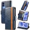 MOJIA Cover per Vivo V70 FE, PU Custodia Antiurto Resistente ai Graffi, Custodia Flip Portafoglio per Telefono con Supporto e Slot per Schede. Blu