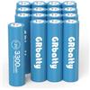 GRbatty Batterie Ricaricabili AA 1.2V NiMH, 3300mAh ad Alta Capacità Pile Ricaricabili AA 1200 Cicli 16 Pezzi