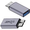 cablecc Adattatore di alimentazione dati da USB-A femmina a USB 3.0 micro maschio da 10 Gbps per disco SSD del computer portatile