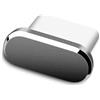 FPC Tappo di protezione antipolvere in metallo per dock di ricarica USB-C, compatibile con iPhone 15, 15 Pro, Plus, Pro Max (grigio)
