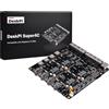 GeeekPi DeskPi Super4C per Raspberry Pi Compute Module 5, Cluster Mini-ITX Board Supporta 4 CM5, 2,5 GbE + rete 1 GbE, M.2 NVMe, montaggio a rack 1U, alimentatore da 89 W incluso