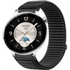GIOPUEY Cinturini Compatibile con Oppo Watch X2 Mini, Nylon Traspirante Sport Loop Cinturino in Morbido Nylon Intrecciato Strap Band - Black