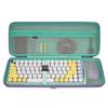 GEEKRIA Custodia per tastiera e mouse, borsa da viaggio rigida per tastiera gaming ultra sottile compatta da 84 tasti, compatibile con Logitech POP Keys/POP ICON Combo (Daydream Mint)