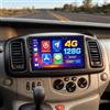 Hikity 4+128G Autoradio per Renault Trafic 2001-2010, Opel Vivaro 2006-2010, Nissan Primastar 2006-2014, Autoradio Touchscreen da 10 con Wireless CarPlay Android Auto Bluetooth Navi GPS WiFi EQ
