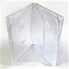 Amaray Custodia DVD - 6 Vie Multibox (10 pz) in Trasparente per contenere 6 dischi