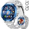 FITFLEX Orologio intelligente da uomo con chiamata Bluetooth, 1,43 AMOLED Smart Watch da uomo con 120 modalità sportive, IP68, impermeabile, orologio fitness con frequenza cardiaca/monitor del sonno