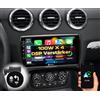 DYNAVIN Android Autoradio Navigatore per Audi TT 2006-2014, 9 pollici OEM Radio con Wireless CarPlay e Android Auto | Head-up Display | Dab+ Radio: D9-TT Premium Flex