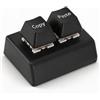 GOWENIC Tastiera Macro a 2 Tasti, Tastiera OSU Programmabile Tastiera USB con Asse Rosso Copia e Incolla Tastiera per contabilità Finanziaria, per Giochi Multimediali per Ufficio