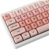 Hyekic Crystal Jelly PBT Keycaps - 132 Keys HOA Profile Translucent Double Shot Pink Foundation Keycaps for Cherry MX Switch Mechanical Keyboards