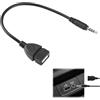 SRLWMYI Adattatore Jack USB 3.5mm per Autoradio - Convertitore Audio Ausiliario Maschio per Cavo AUX a USB 2.0 (Auto AUX e auto decodificata)