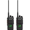 Retevis NR40 Walkie Talkie Lunga Portata, Radio Bidirezionale DMR Impermeabile, 2800mAh, Resistenza agli Urti, Radio Portatile Professionale per Edilizia, Fabbriche, Produttori (Nero, 2 Pezzi)