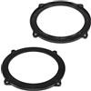tomzz Audio 2803-019 Anelli per altoparlanti staffe adattatore compatibile con Audi A3 8P da 2004-2012 pannello laterale posteriore per 165 millimetri altoparlanti DIN