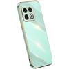 RankOne La Custodia del Telefono è Adatta per OnePlus 10 Pro (6.7 Inches), Case per Cellulare in Silicone con Telaio Galvanico - Verde