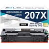 LCL 207X W2210X nero con chip Toner compatibile con HP 207X 207A W2210A di compatibile per HP Color Laserjet Pro MFP M283fdw M255dw M282nw M283fdn M255nw M283cdw(1-Pack)