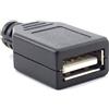 CABLEPELADO Connettore USB di tipo A | Connessione tramite saldatura | 4 pin | USB 2.0 | Tensione nominale 30 V | Femmina