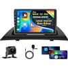 Inefala [4G+64G]Inefala Autoradio Android per BMW X3 E83 2004-2012, Wireless CarPlay Android Auto, 9 Touchscreen Stereo Auto Bluetooth con GPS/WiFi/RDS/FM/32EQ/SWC Retrocamera MIC