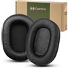 Geekria Cuscinetti auricolari di ricambio in similpelle per SONY MDR-7506, MDR-V6, MDR-V7, MDR-CD900ST, cuscinetti per cuffie con guida video (Nero)