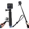 Mein HERZ 49 cm Bastone Selfie Camera, Bastone Selfie per GoPro, Selfie Stick Impermeabile, Selfie stick Retrattile, per GoPro3 + / 4/3/2/5 sj4000, Manico in Gomma, per Immersioni, Arrampicata, Outdoor, Surf