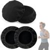 Yifort 4 Copri cuffie lavabili in tessuto traspirante - Copri pad auricolari elastici 9-11 cm - Protezione igienica per cuffie over-ear e on-ear